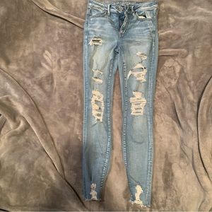 American Eagle Ripped Skinny Jeans